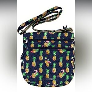 Vera Bradley Toucan Party Trio Zip Hipster in Signature Quilted Cotton Tropical